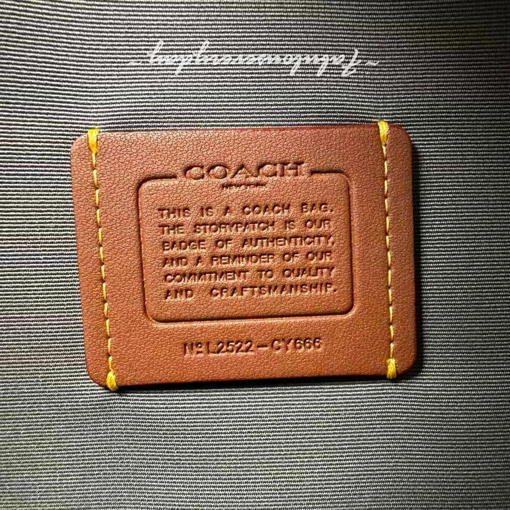 Coach Maggie Tote Shoulder Bag In Pebble Leather/Gold/Dove Grey CY666 NWT